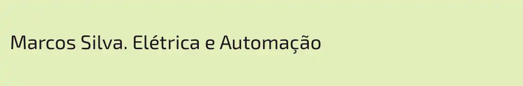 Marcos Silva. Elétrica e Automação